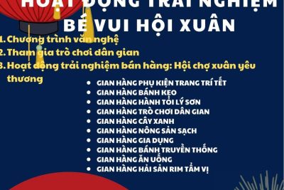 Chương trình “Xuân yêu thương 2025” được diễn ra trong hai ngày (15,16/1/2025) tại Trường Mầm Non 28/8. Nhằm gây quỹ ủng hộ cho học sinh có hoàn cảnh đặc biệt khó khăn, nhân dịp tết Nguyên Đán Ất Tỵ 2025. Kính mời quý Phụ Huynh và các bé đến tham dự?????