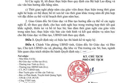 Khung kế hoạch thời gian năm học 2025- 2026.